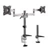 Picture of BRATECK 13"-27" Dual Monitor Desk Mount. Max load 8kg per arm.
