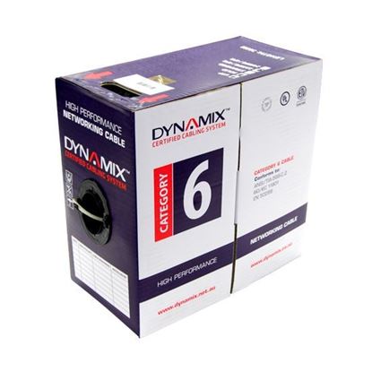 Picture of DYNAMIX 305M Cat6 Red UTP STRANDED Cable Roll 250MHz, 24 AWGx4P, PVC