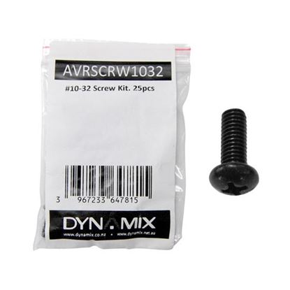 Picture of DYNAMIX AV Rack #10-32 screw kits. 25 set/bag