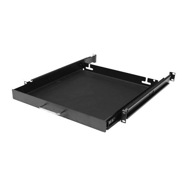 Picture of DYNAMIX AV Rack 1RU sliding drawer with #10-32 screws. 450mm Deep.
