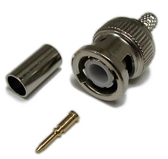 3 pcs RG6 75ohm BNC Connector
