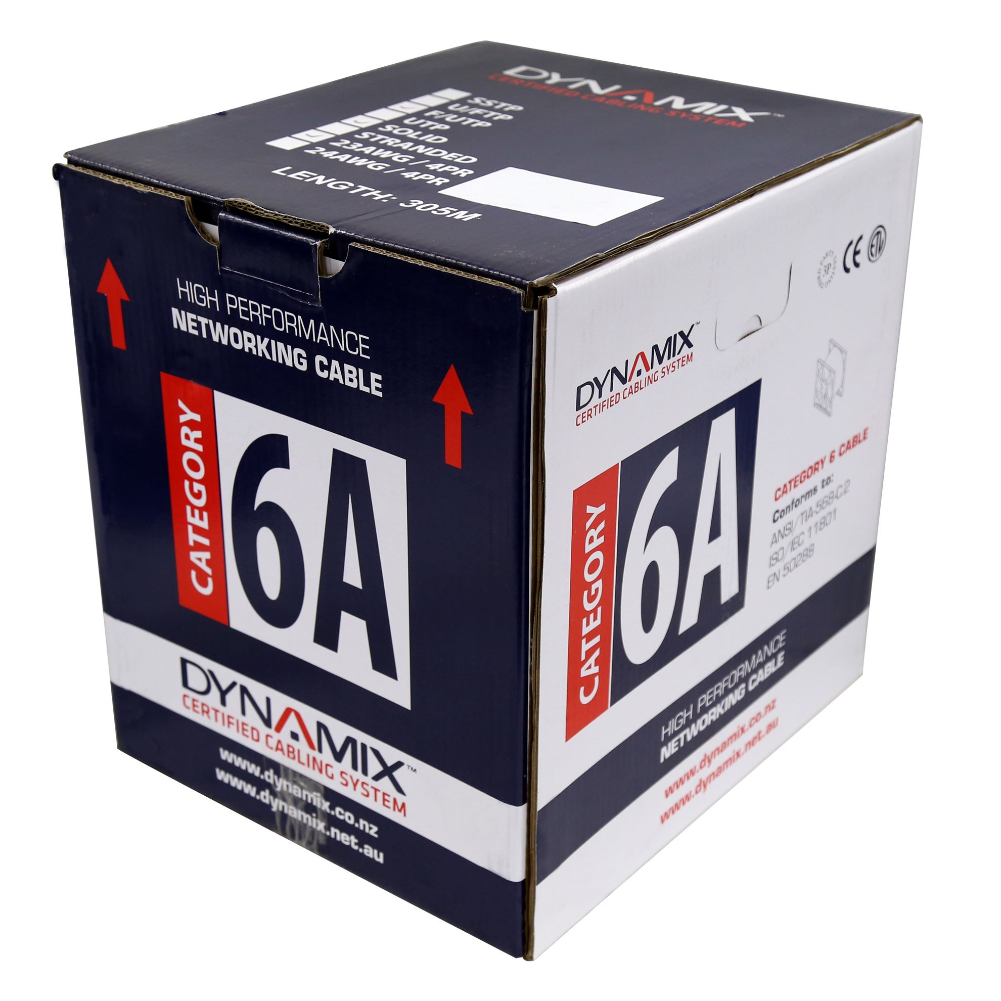 305m Cat6A Black F/UTP