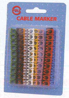 Picture of DYNAMIX Colour Coded Cable Markers , pack of 100. Fit for OD:.