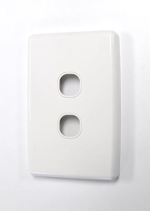 Picture of AMDEX Switch Plate ONLY. 2 Gang WPC Series Wall Face Full Cover