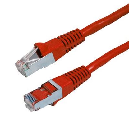 Picture of DYNAMIX 15m Cat6A Red SFTP 10G Patch Lead. (Cat6 Augmented) 500MHz