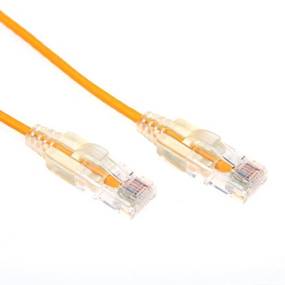 Picture of DYNAMIX 2.5m Cat6A 10G Yellow Ultra-Slim Component Level UTP