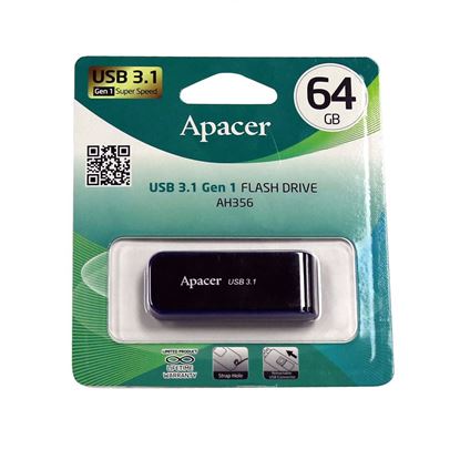 Picture of Apacer 64GB USB 3.1 Gen 1 Super Speed Flash Drive. Strap hole,