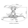 Brateck PRB-18F, Ceiling Projector Mount