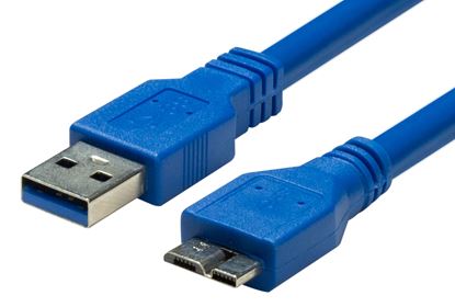 Picture of DYNAMIX 2m USB 3.0 Micro-B Male to USB-A Male Connector.