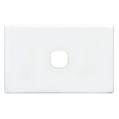 Picture of TRADESAVE Slim Switch Plate ONLY. 1 Gang. Accepts all Tradesave