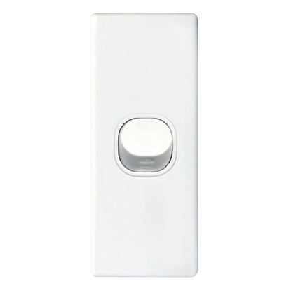 Picture of TRADESAVE Architrave Single 16A Vertical Switch. Moulded in Flame