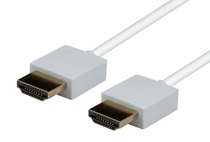 Picture of DYNAMIX 3M HDMI WHITE Nano High Speed With Ethernet Cable. Designed