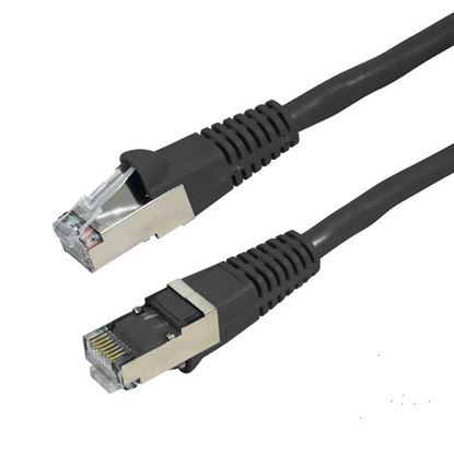 Picture of DYNAMIX 0.5m Cat6A Black SFTP 10G Patch Lead. (Cat6 Augmented) 500MHz
