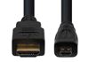 Picture of DYNAMIX 2m HDMI to HDMI Micro Cable v1.4. Max Res: 4K@30Hz. Colour