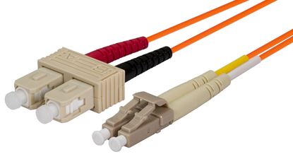 Picture of DYNAMIX 15M 62.5u LC/SC OM1 Fibre Lead (Duplex, Multimode)