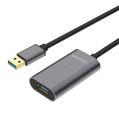 Picture of UNITEK 10m USB 3.0 Aluminium Extension Cable. Built-in Extension