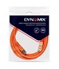 Picture of DYNAMIX 0.5m Cat6A S/FTP Orange Slimline Shielded 10G Patch Lead.