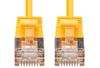 Picture of DYNAMIX 2.5m Cat6A S/FTP Yellow Ultra-Slim Shielded 10G Patch Lead