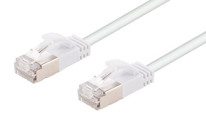 Picture of DYNAMIX 1.5m Cat6A S/FTP White Ultra-Slim Shielded 10G Patch Lead