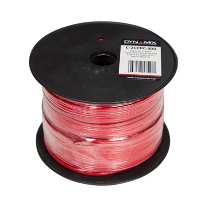 Picture of DYNAMIX 300m 2x  Core 1.13mm Bare Copper, Red/Black Trace Figure 8x