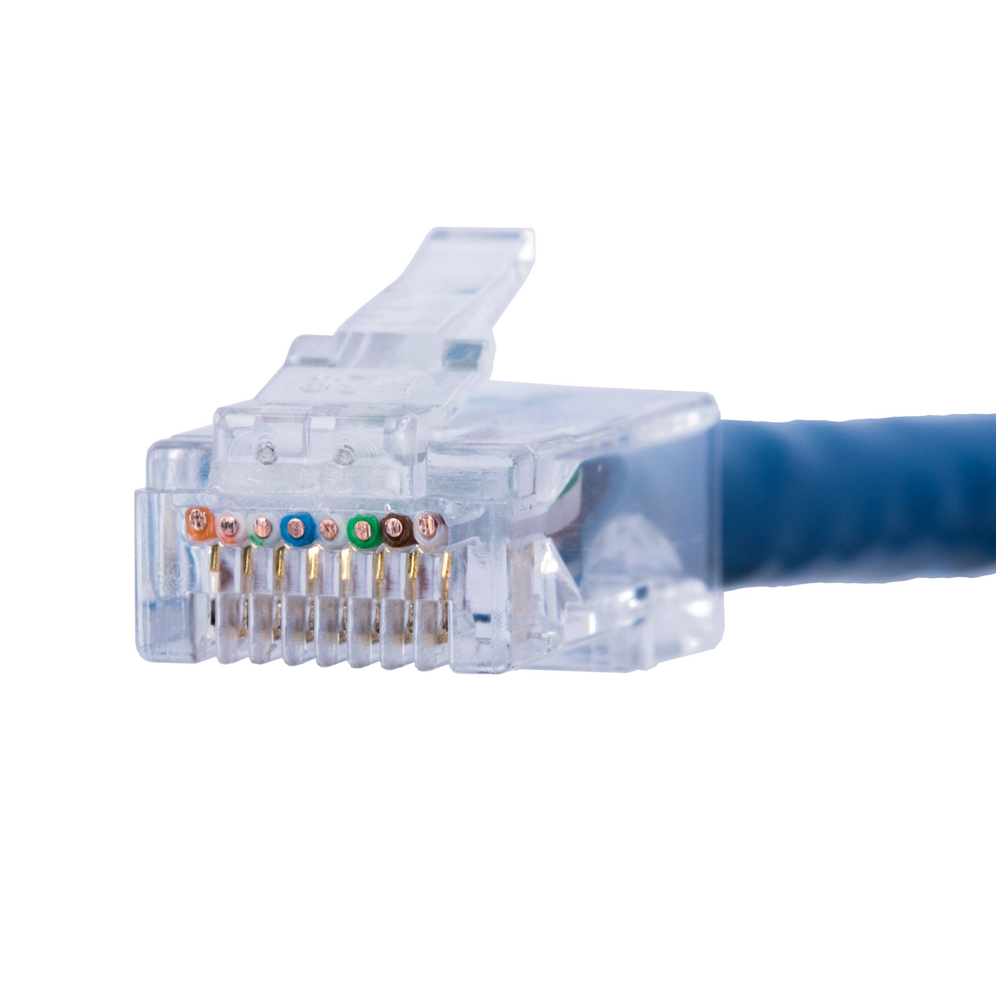 Cat6 UTP push through plug,3 prong, 50 u" 20pc pack.