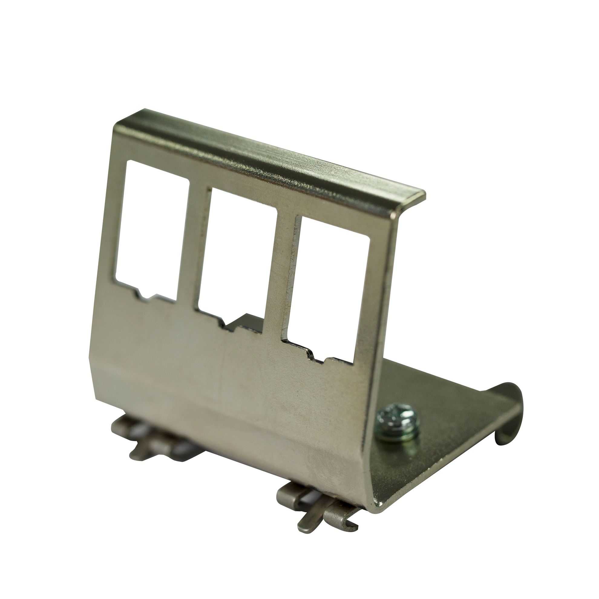 3 Port Keystone to DIN Mount Metal Adapter Plate