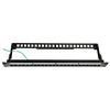 Picture of DYNAMIX Horizontal 19 1RU Unloaded 24 Port STP Patch Panel, with Rear