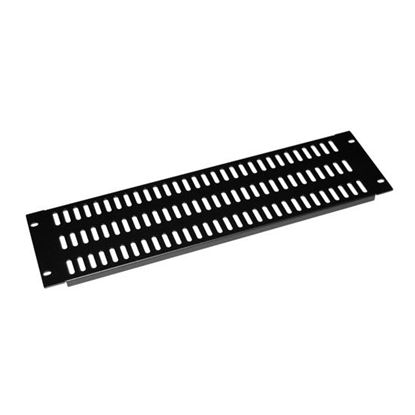 Picture of DYNAMIX AV Rack 3RU metal blanking panel with vented holes, with
