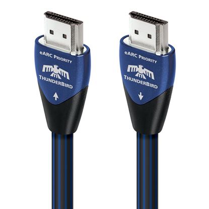 Picture of AUDIOQUEST Thunder Bird 48G 1M HDMI cable. Solid 10% silver