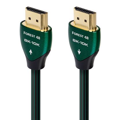 Picture of AUDIOQUEST Forest 48G 3M HDMI cable. Solid 0.5% silver