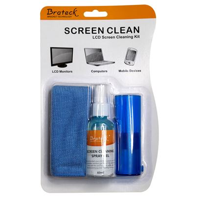 Picture of BRATECK LCD Cleaning Kit. Includes: 60ml non-drip cleaning