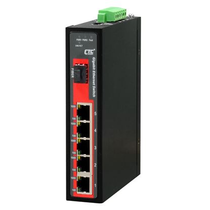 Picture of CTC UNION 5 Port Gigabit + 1x SFP Unmanaged Switch. -10C~ 60C.