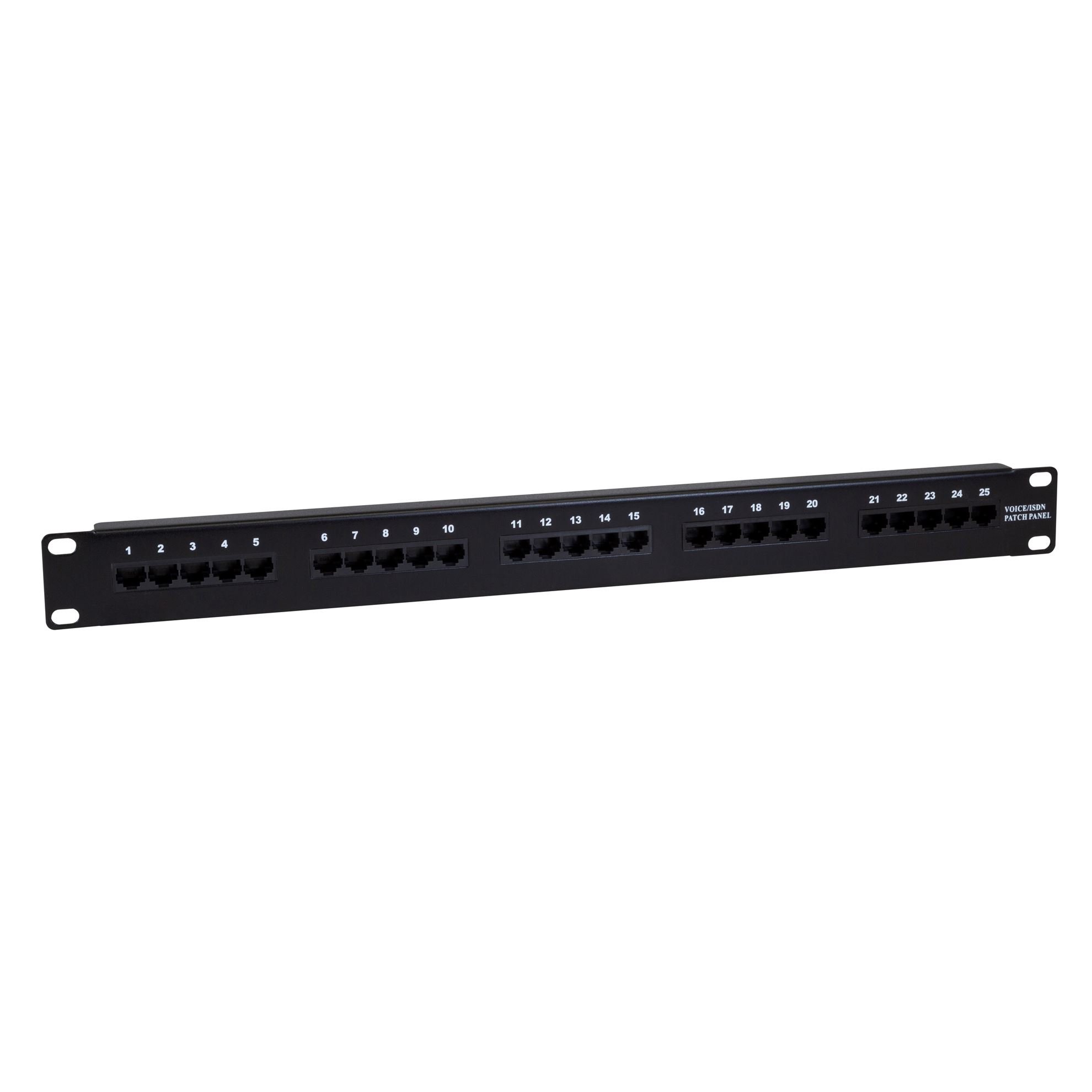 25 Port 19' Voice Rated Patch Panel