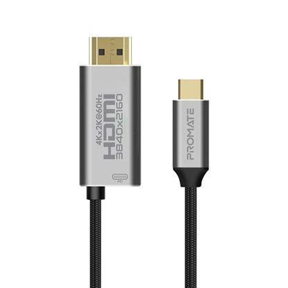 Picture of PROMATE 1.8m 4K USB-C to HDMI Cable with Gold Plated Connectors &