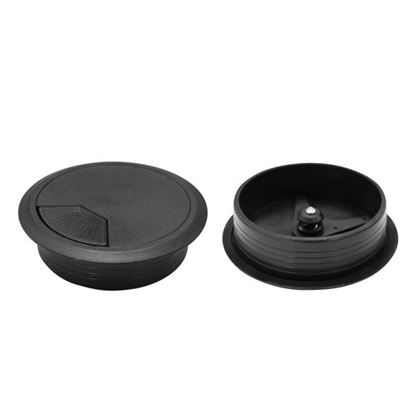 Picture of DYNAMIX 60mm Round Desk Grommet. Easily & Neatly Store your Power,
