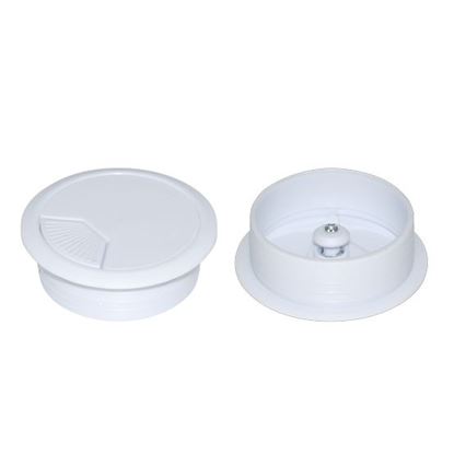Picture of DYNAMIX 80mm Round Desk Grommet. Easily & Neatly Store your Power,