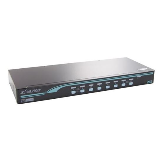 Picture of REXTRON 8 port DVI USB KVM Switch with OSD and hot keys.