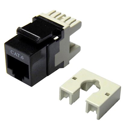 Picture of DYNAMIX Cat6 Keystone RJ45 Jack for 110 Face Plate . T568A/T568B