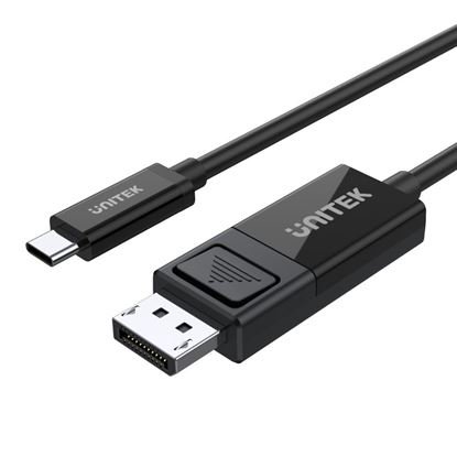 Picture of UNITEK 1.8m 8K USB-C to DisplayPort 1.4 Bi-Directional Cable.