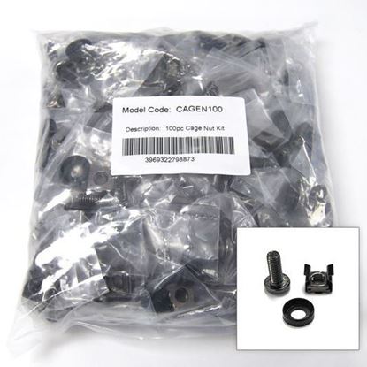 Picture of DYNAMIX 100pc Pack, 3 Piece Cage Nut. Bagged with M6 12x cross screw
