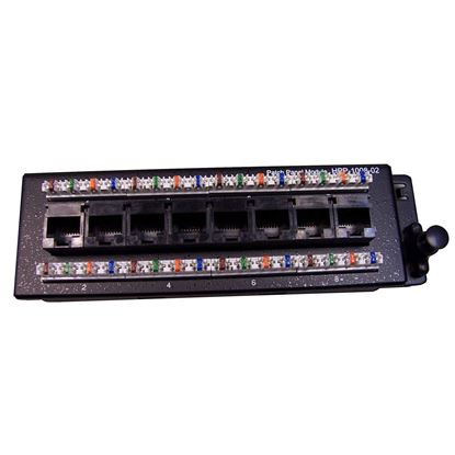 Picture of DYNAMIX 8 Port Cat6 Slimline Patch Panel for HWS range T568A.