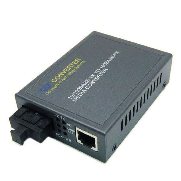 Picture of CTS 100Base RJ45 to SC Single-Mode Fibre Media Converter. 30km.