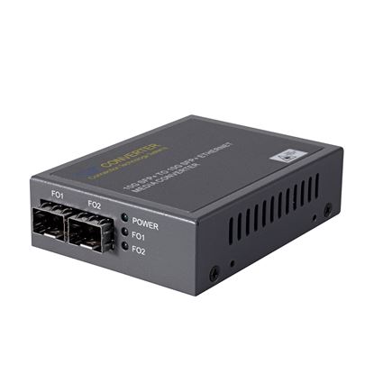 Picture of CTS Dual SFP+ 10G Media Converter. Single-mode & Multimode SFP.