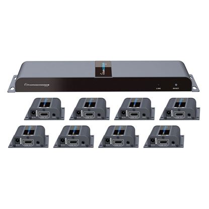 Picture of LENKENG 1-In-8-Out 1080P HDMI Extender. 1x HDMI in to 8x RJ45 out