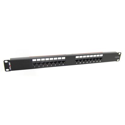 Picture of DYNAMIX 16 Port 19' Cat5e UTP Patch Panel, T568A & T568B