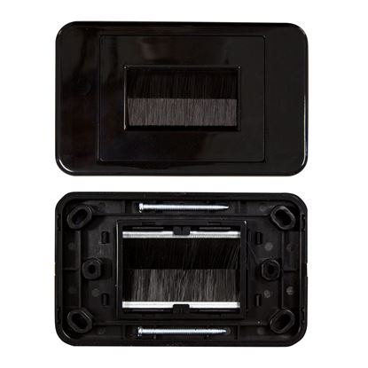 Picture of DYNAMIX AV Brush Plate. Ideal for Streamlining your Home Theater,