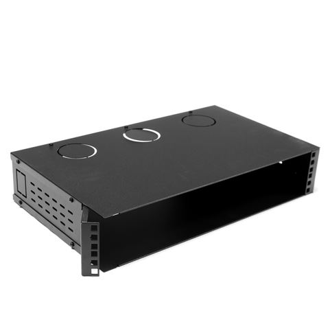 2U 300mm Deep 19' Enclosed Hinged Wall Bracket