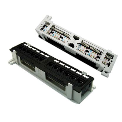 Picture of DYNAMIX Mini 12 Port Patch Panel, Cat5e T568A & T568B Wiring