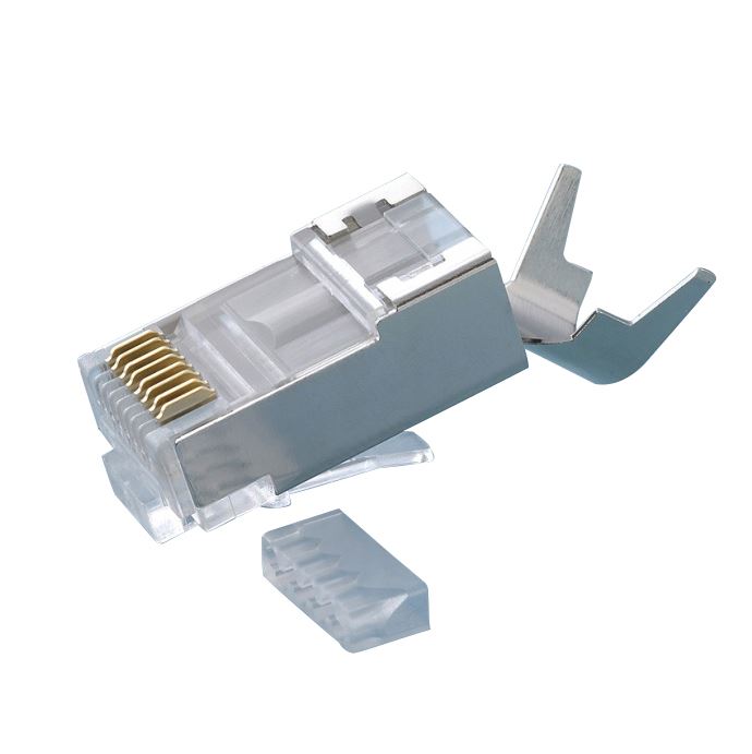 PLATINUM TOOLS Cat6A Shielded Plug.10G plug for Cat6A shielded cable.