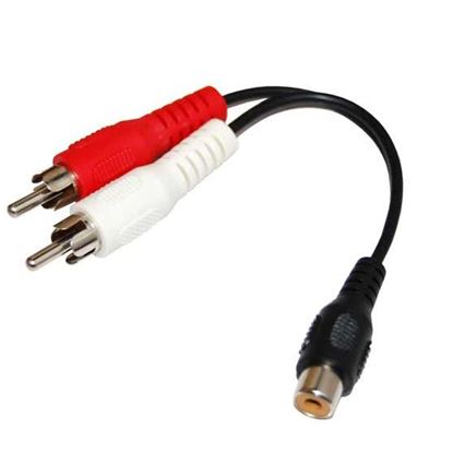 Picture of DYNAMIX 0.15m Dual RCA Male to RCA Female Cable